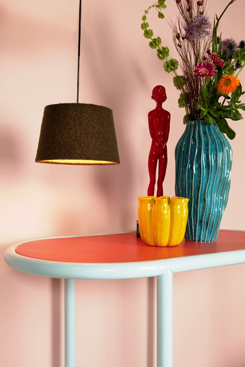 Lucide WOOLLY - Lámpara colgante - Ø 28 cm - 1xE27 - Verde - ambiente 1